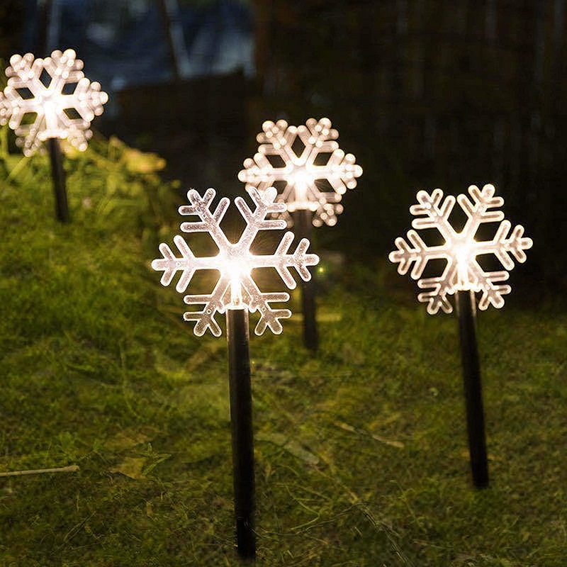 

LED Star Ground Light Christmas Tree Snowflake Garden Plug Lamp Decoration, 501 Original