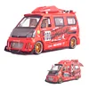 Diecast Metal Model Toy Car-1:24 Scale Model Graffiti Sprinter Van Car with Sound and Light