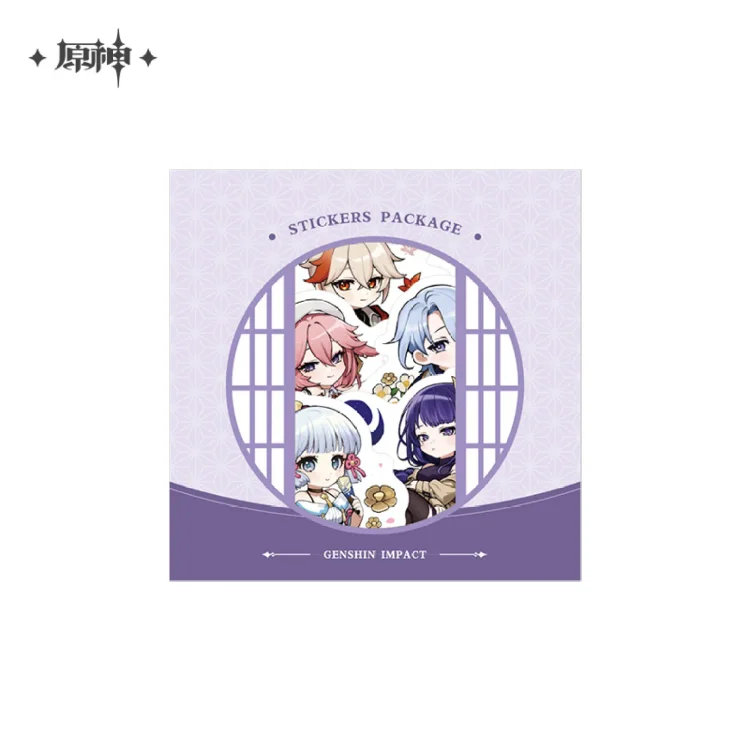 Original God Outing Theme Series Q Version Character Sticker Pack [Original Genshin Official Merchandise]