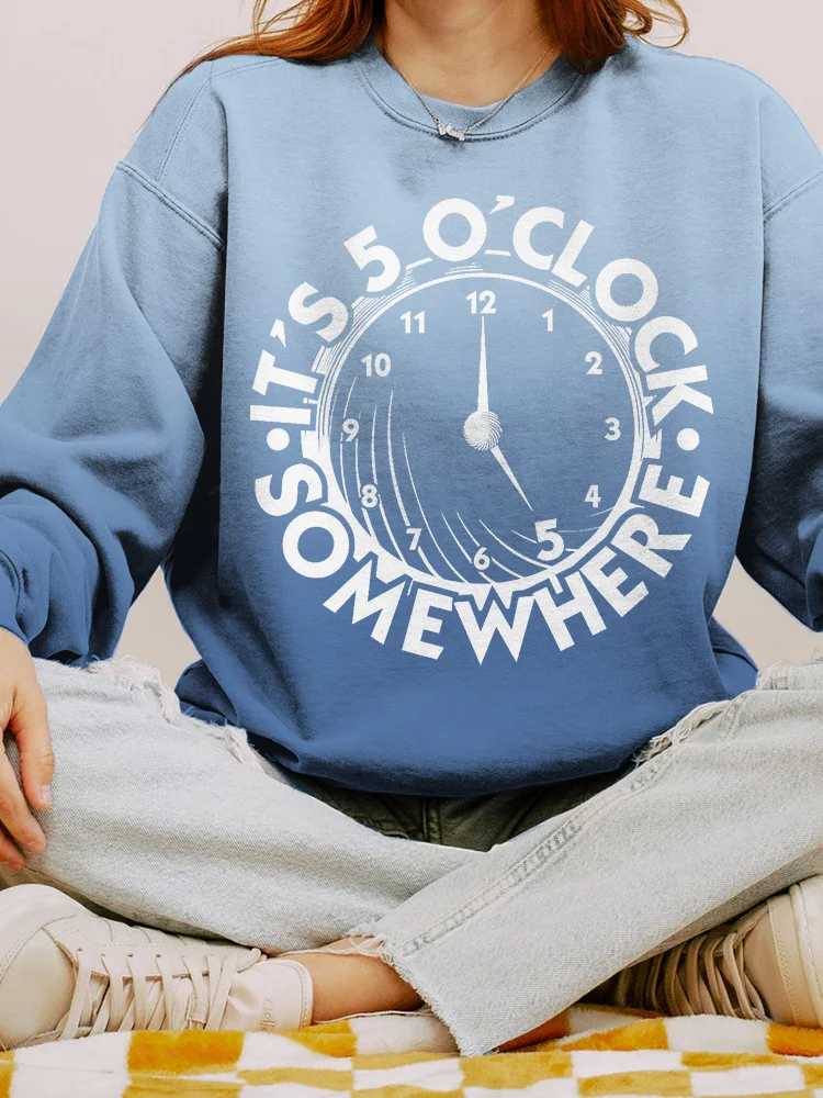 It's 5 O'clock Somewhere Jimmy Memorial Vintage Sweatshirt