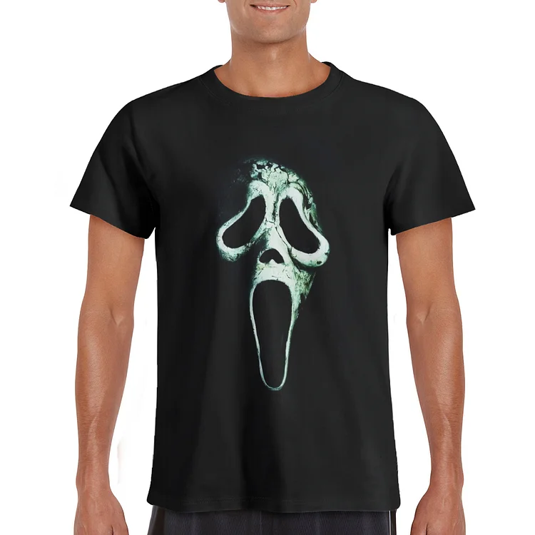 Ghost Face Scary Movies Men's Black T-Shirt
