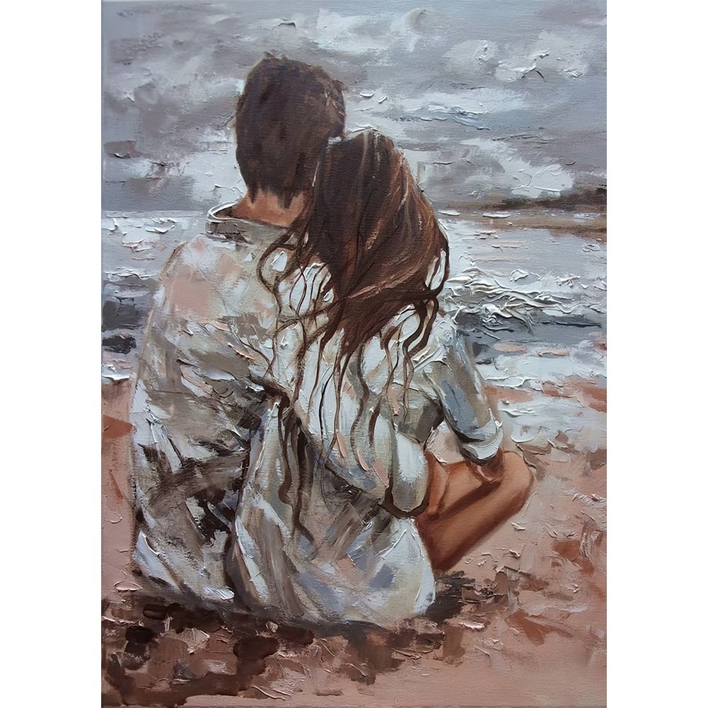 Lovely Couple - Full Round - Diamond Painting(30*40cm)