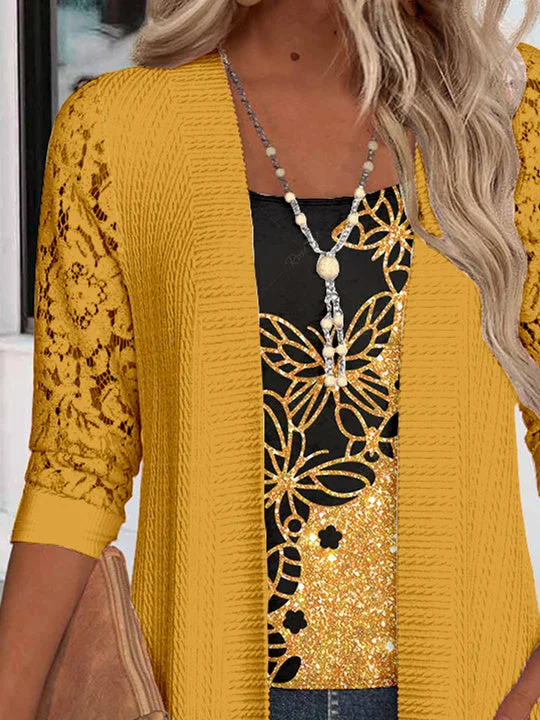 Women Half Sleeve V-neck Solid Color Dress