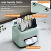 Light luxury tissue box, living room, high-end tissue box, coffee table, multi-function remote control, storage home desktop creative ornaments