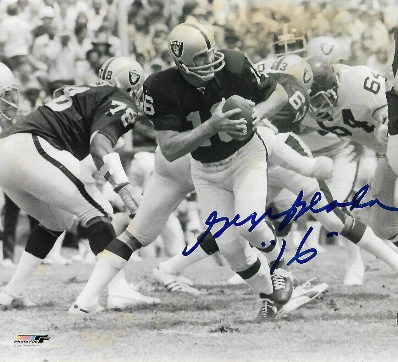 George Blanda Autographed Signed 8x10 Vintage Photo Poster painting ( HOF Raiders ) REPRINT