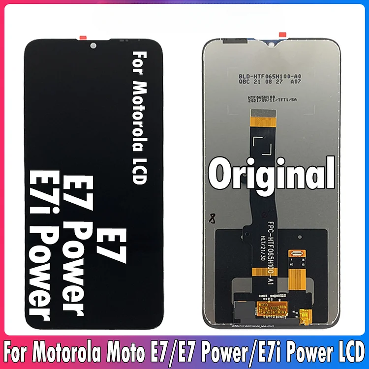 6.5inch Original E7 Power LCD For Motorola Moto E7 LCD Display Screen Touch Digitizer Assembly For Moto E7i Power Display XT2097
