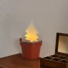 Flower Pot Projection Night Light Home Decoration Color Charging Night Light