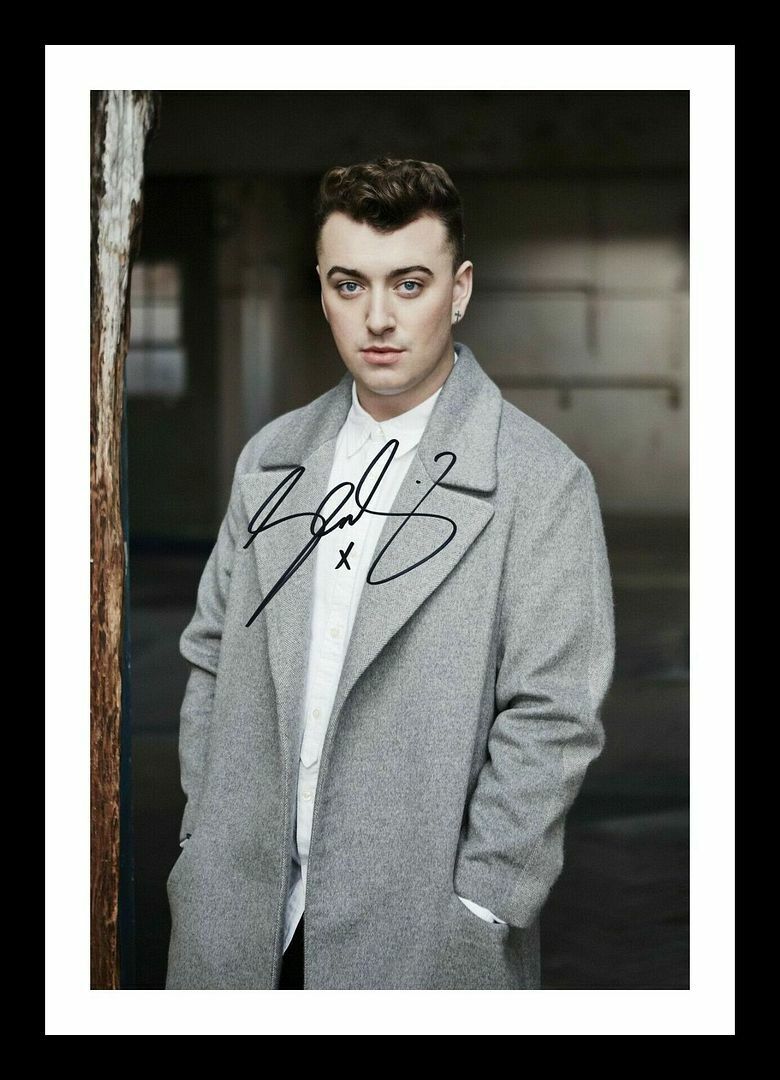 Sam Smith Autograph Signed & Framed Photo Poster painting 2