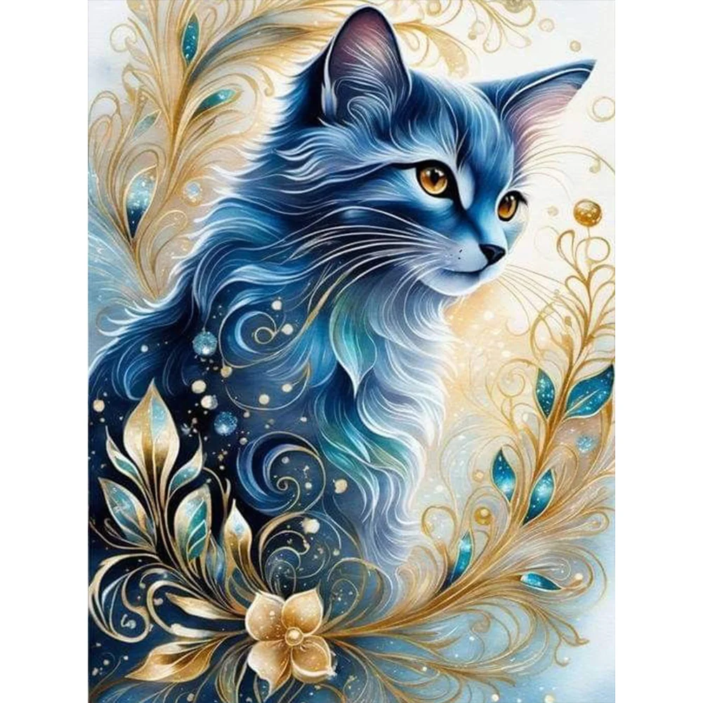 Diamond Painting - Full Round Drill - Cat(Canvas|30*40cm)