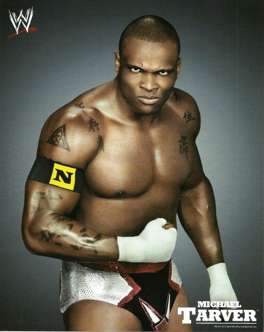 WWE ECW MICHAEL TARVER OFFICIAL LICENSED ORIGINAL 8X10 WRESTLING PROMO Photo Poster painting