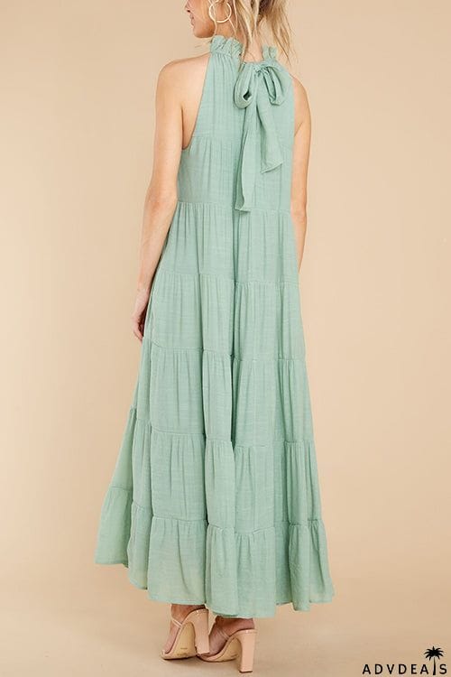 Come To Me Tiered Tank Midi Dress