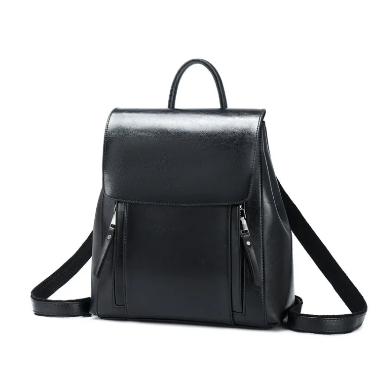 Women's Leather Fashion Wax Cowhide Backpacks