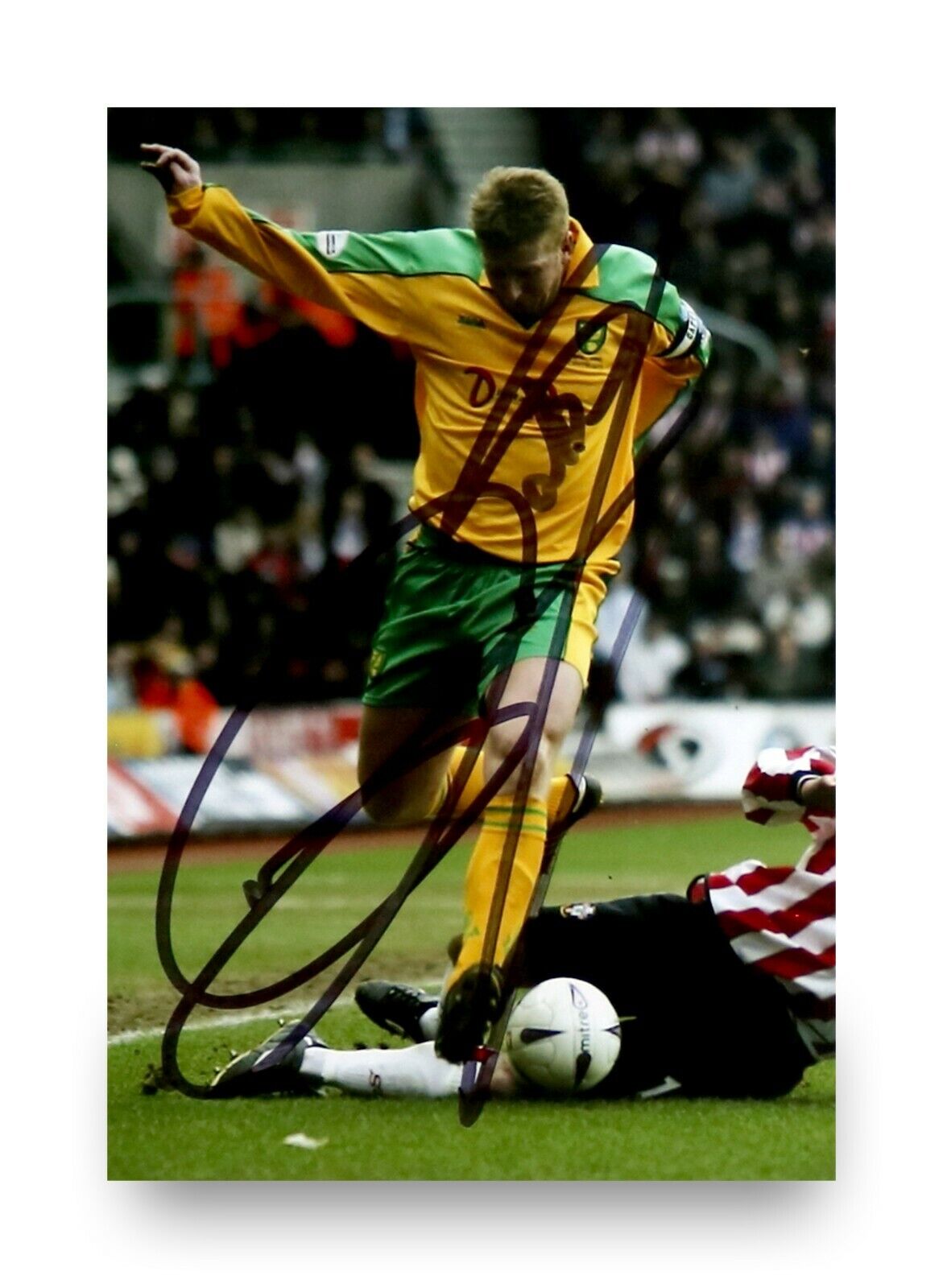 Iwan Roberts Signed 6x4 Photo Poster painting Norwich City Leicester Autograph Memorabilia + COA