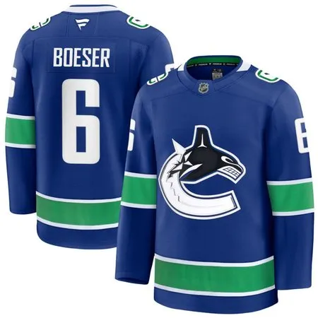 Youth Vancouver Canucks #6 Brock Boeser  Blue Home Jersey