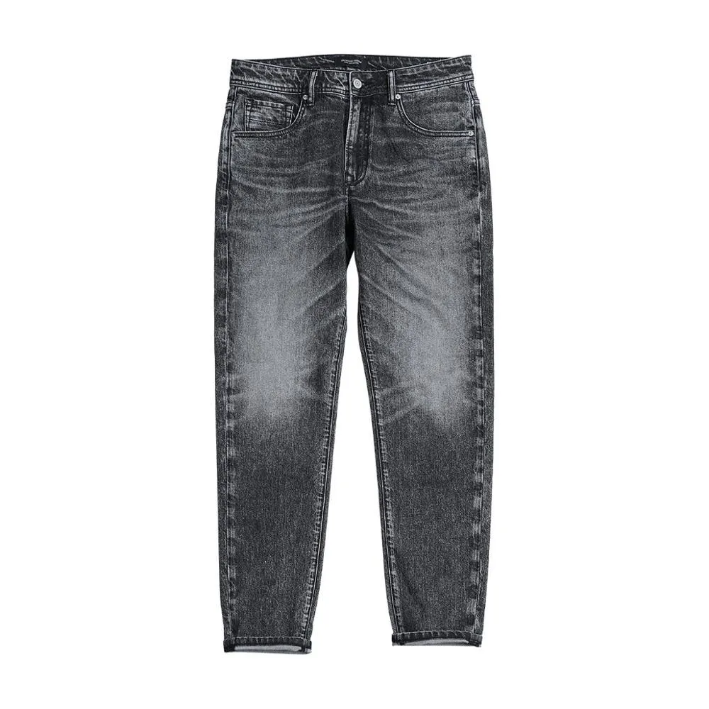 SIMWOOD 2021 New Jeans Men Classical Jean High Quality Straight Leg Male Casual Pants Plus Size Cotton Denim Trousers  180348