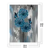 Blue Flowers - 11CT Stamped Cross Stitch - 40*50cm - Flower