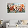Fleurs et paysages-perceuse ronde peinture diamant-70*40cm (grande taille)