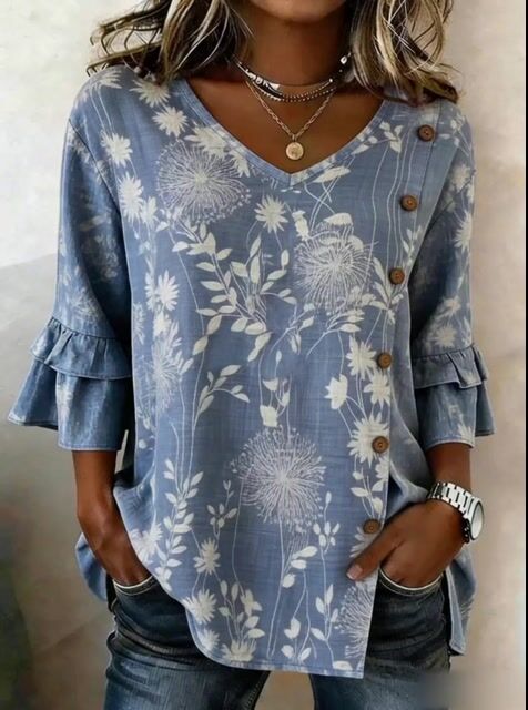 Women'S Casual Printed Top 