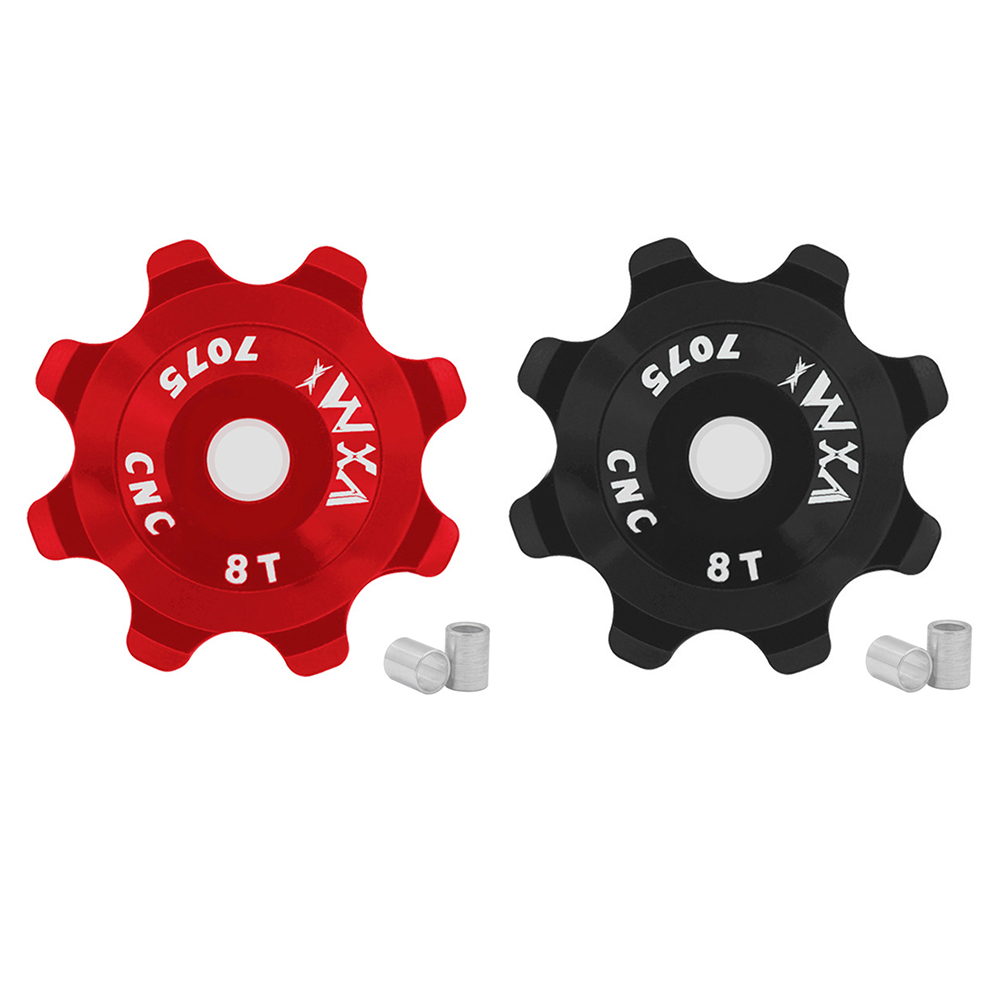 

VMX 8T MTB Bike Ceramic Rear Derailleur CNC Aluminum Pulley Drive Bearing, Red, 501 Original