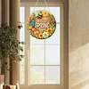 (US Only)Acrylic 2D Flat Hello Spring DIY Hanging Diamond Art Kits Wall Door Decoration