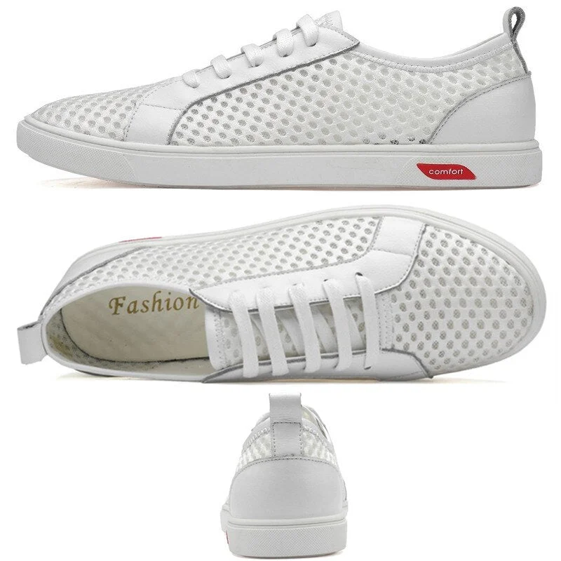 Brand Summer Breathable Mens Casual Shoes 2021 new Mesh White Men's Footwear Male Walking White Shoe Fashion Big Size 12