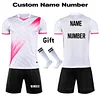 2023 Kids Football Uniforms Boys Girl Soccer Sports Uniform Custom Boys Football Jersey tracksuit children's football suit Socks