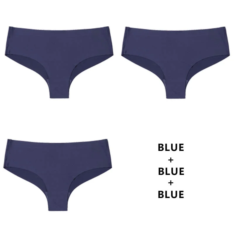 CINOON 3Pcs/Lot Seamless Panty Set Underwear Female Comfort Intimates Fashion Low-Rise Briefs Panties Women Sexy Lingerie