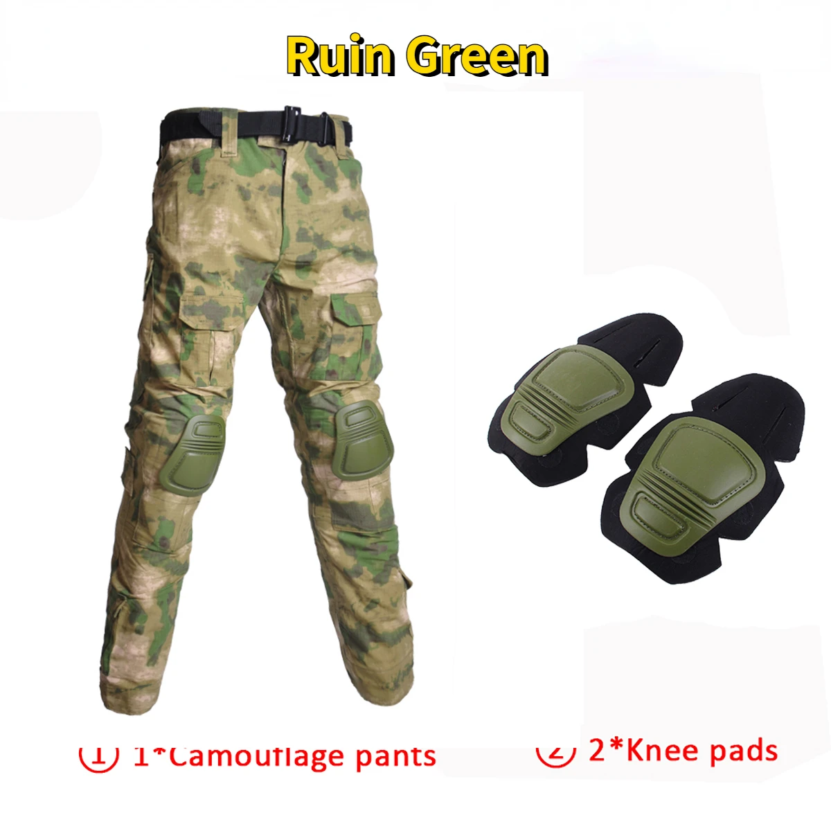 Thingsroom Camo Tactical Pants – Wear-resistant Hiking Pants for Men | Men Pants Fashion Trousers  