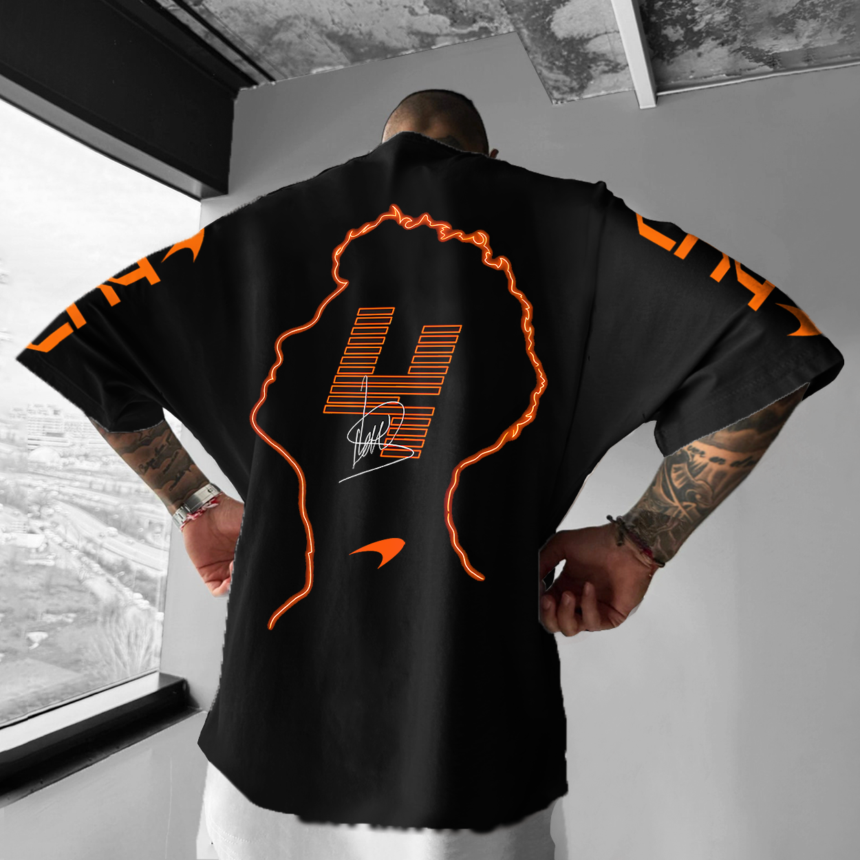 Unisex 2025 Racing Print Oversized Tee / TECHWEAR CLUB / Techwear