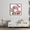 (US Only)Gnome Design DIY Bead Embroidery Kit 39x39cm 9CT Cross Stitch Kit for Home Decor