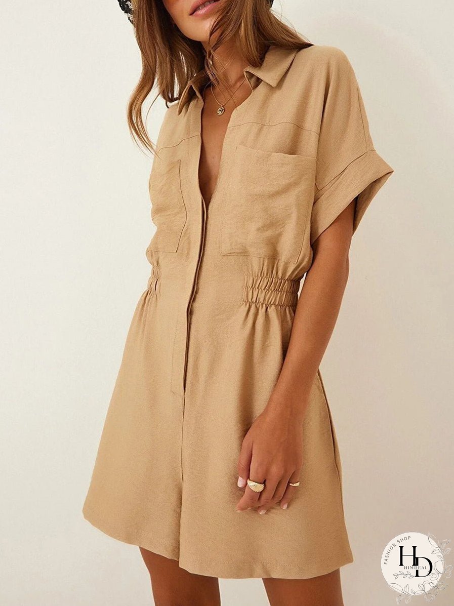 Casual Loose High Waist Jumpsuit