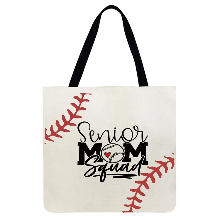 Baseball Printed Shoulder Shopping Bag -011585