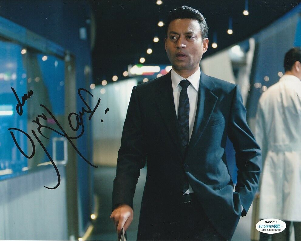 ICONIC BOLLYWOOD ACTOR IRRFAN KHAN SIGNED SPIDERMAN 8x10 Photo Poster painting #2 ACOA COA PROOF