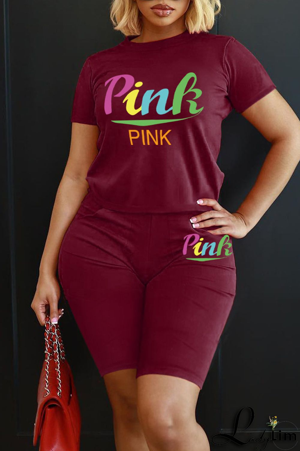 Yellow Casual Print Patchwork O Neck Short Sleeve Two Pieces