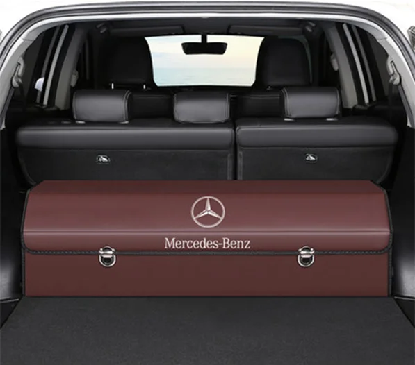 Car Trunk Leather Storage Box