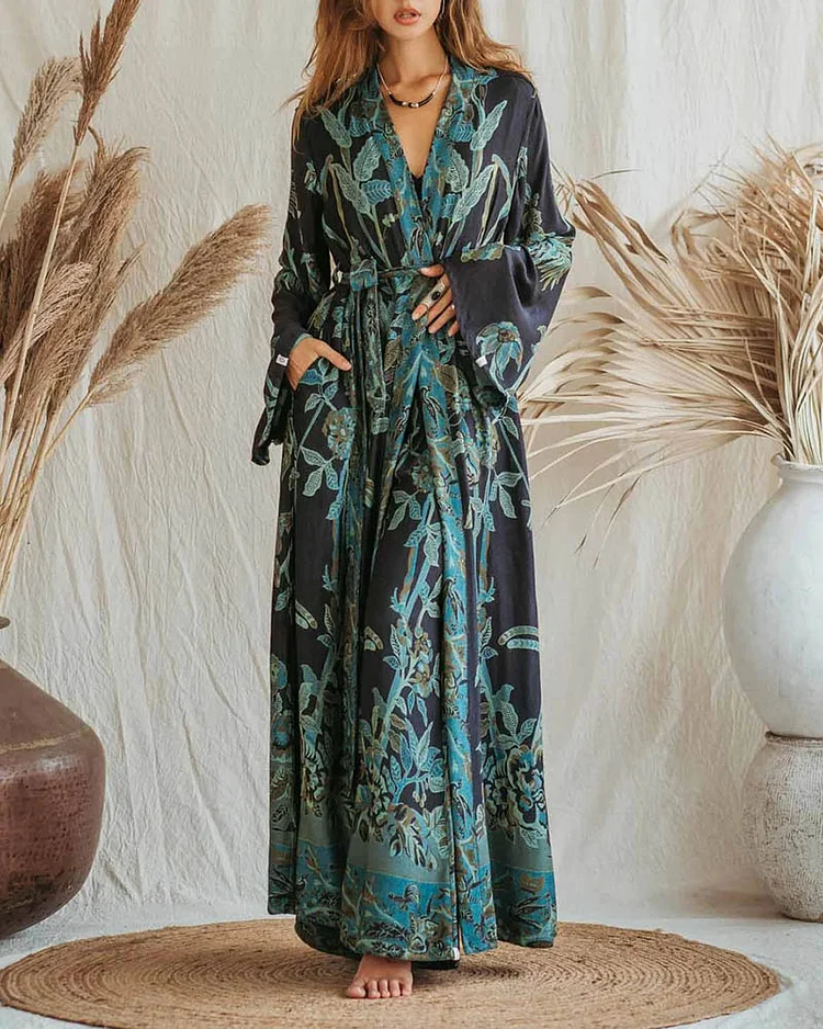 Women's Fashion Jacquard Long Sleeve Dress