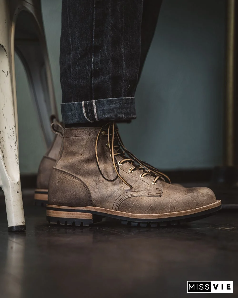 Cow Split Leather Men Boots Comfortable Boots Men Footwear Rubber Ankle Boots Men's Shoes