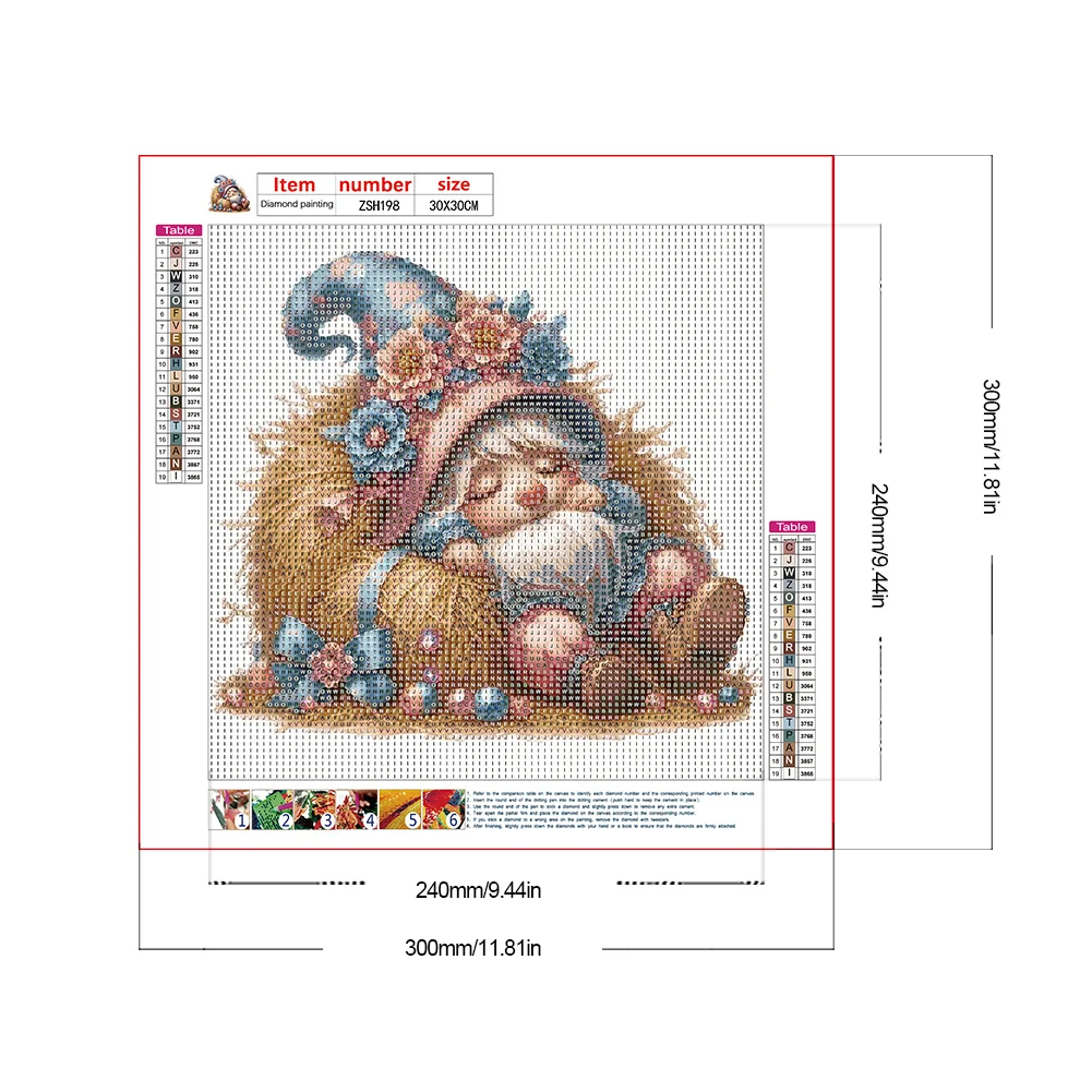 Full Round Diamond Painting 30*30cm - Grass Goblin