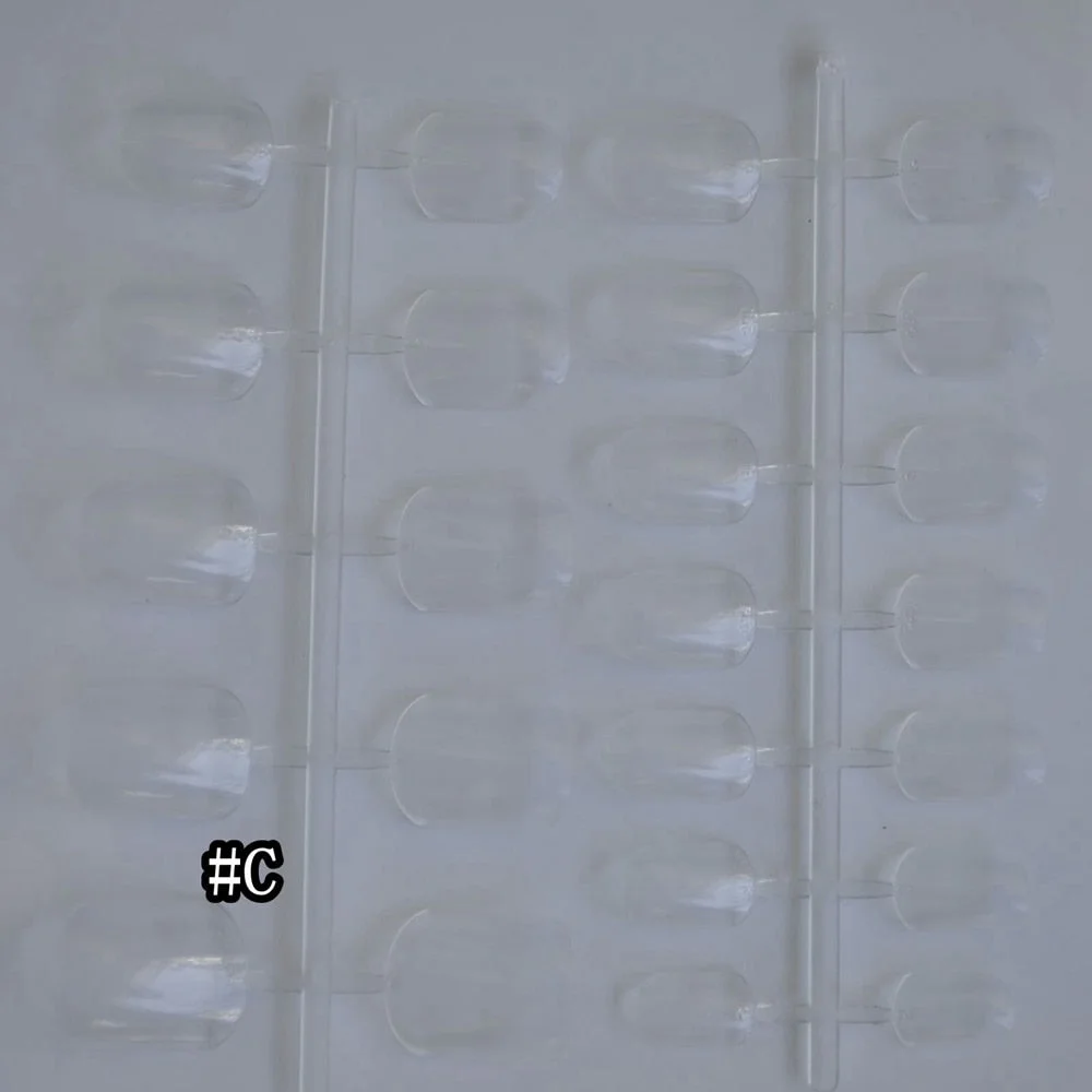 Shine Light Chocolate Color Brown 24 Pcs Sweet Candy Short Purple Red Artificial False Fake Nails Full Wrapped Tips-Nail Inspo