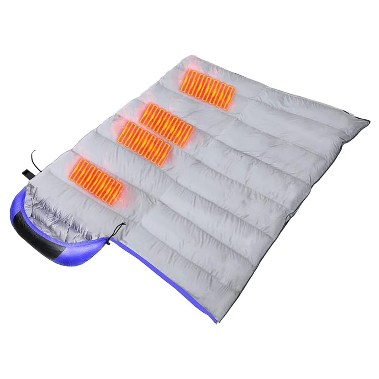 New Heating Down Cotton Sleeping Bag USB Warmth