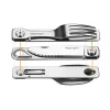 Camping Cutlery 3 in 1 Detachable Foldable Cutlery With Fork And Spoon Suitable For outdoor Camping And Hiking, Easy To Carry