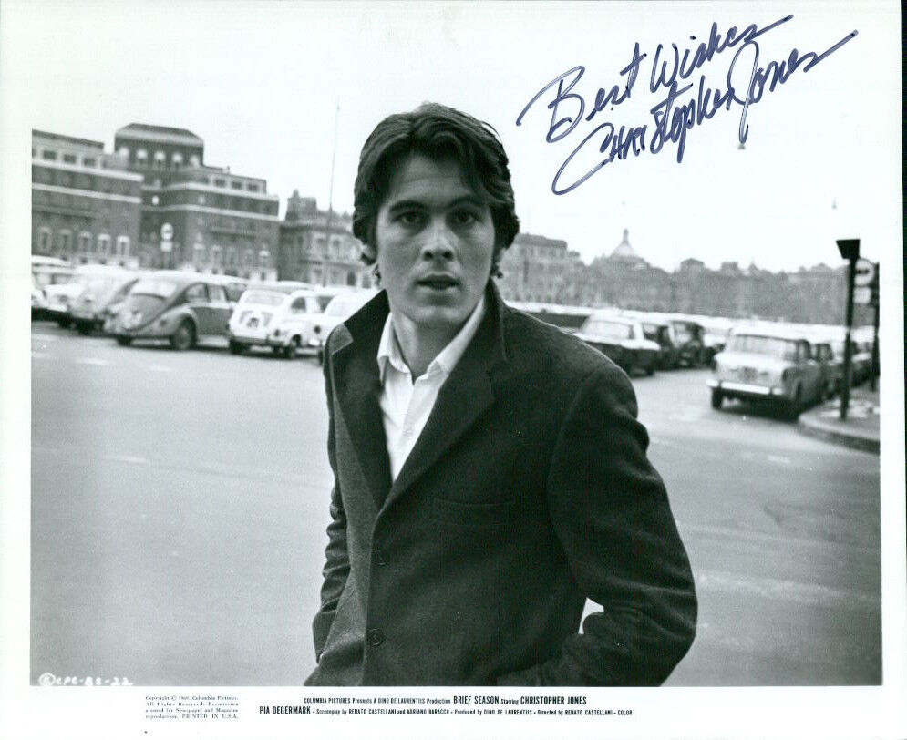 Christopher Jones (Brief Session) signed 8x10 Photo Poster painting COA