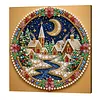 Kit de peinture de perles encadr&eacute; de No&euml;l 25x25cm pour adultes