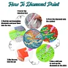 6PCS Special Shape Diamond Painting Coasters Kits (Wave Stain Glass)
