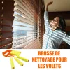 Brosse de nettoyage pour rideaux &agrave; persiennes