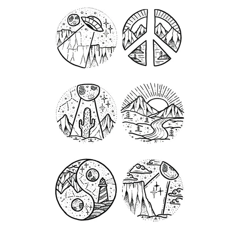 Waterproof Temporary Tattoo Stickers Butterfly Tiger Feather Design Tattoo Children Black Body Art Fake Tattoos for Men Women