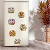 (US Local)6Pcs Acrylic  Animals Diamond Painting Fridge Magnet for Whiteboard