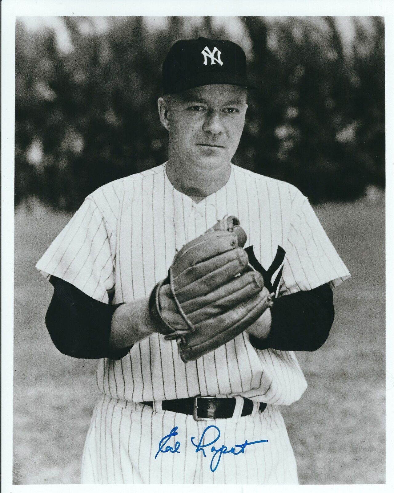 Signed 8x10 ED LOPAT New York Yankees Autographed Photo Poster painting - COA