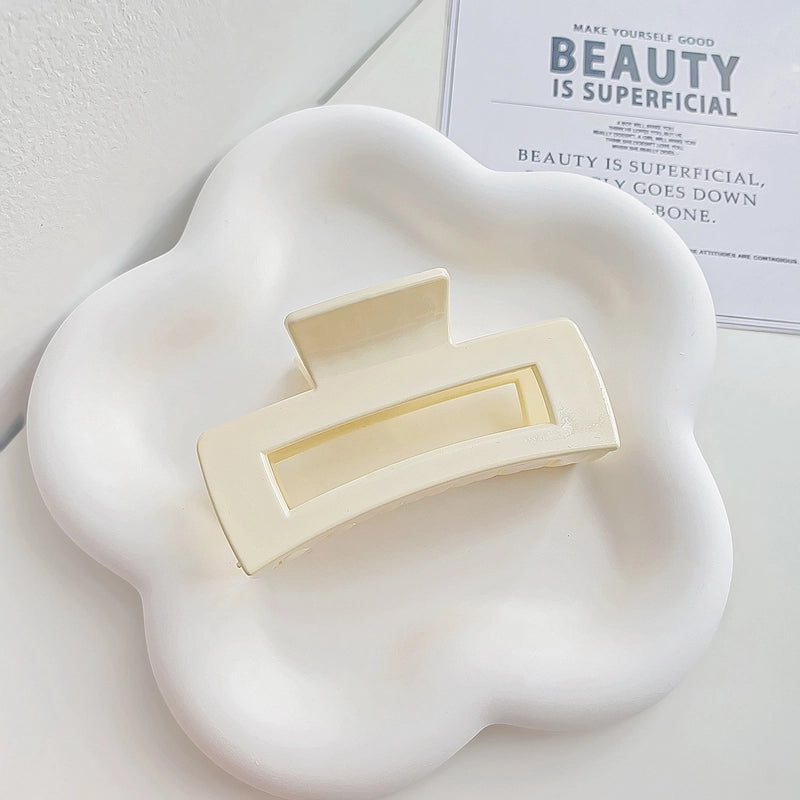 Minimalist Solid Color Arylic Hair Claws