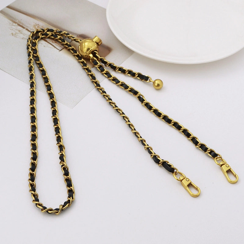 5 Pieces Alloy Solid Color Bag Chain Bag Straps